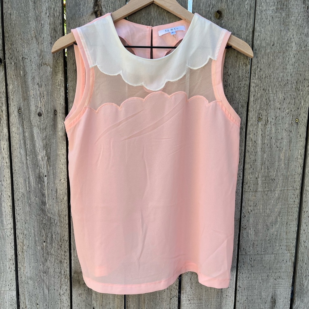 Joy & Co Scalloped Tank